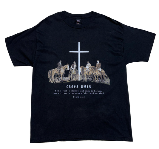 HORSEMAN CROSS BLACK T-SHIRT